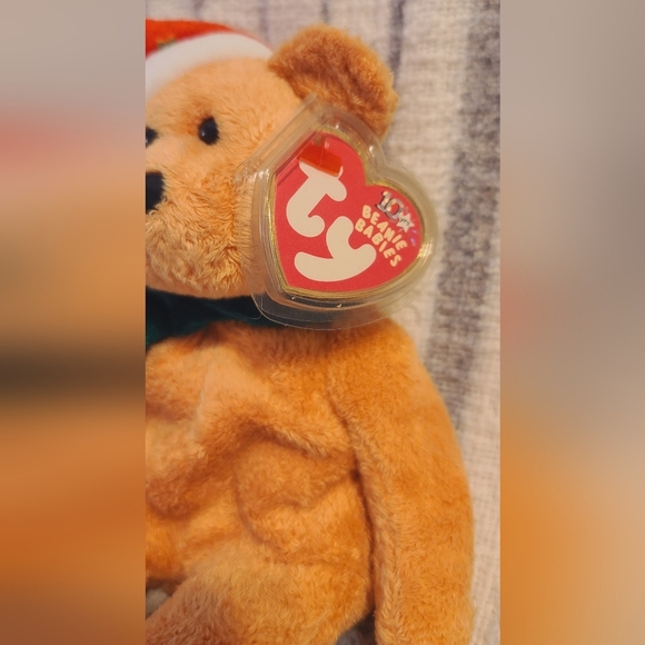 TY 2003 Holiday Teddy the Bear Beanie Baby - Picture 2 of 5